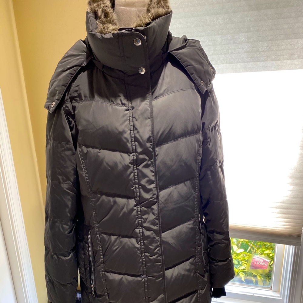 Karl Lagerfield Down Coat with Faux Fur